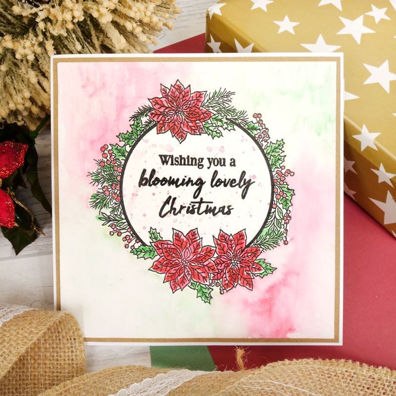 Pour l'amour des timbres - Jolis cadres de poinsettia-5