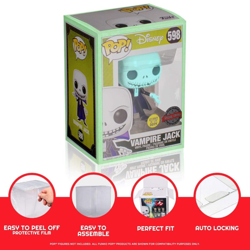 Funko Pop 4 Inch EVORETRO Protector Glow in the Dark 0.40MM - Pack of 10-7