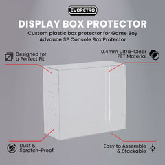 Game Boy Advance GameBoy Advance Console  SP Console Box EVORETRO Protector 0.40MM Pack of 1-6