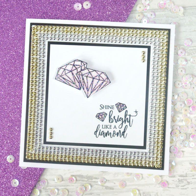 Diamond Sparkles Gemstone Rolls - Gold & Silver-4