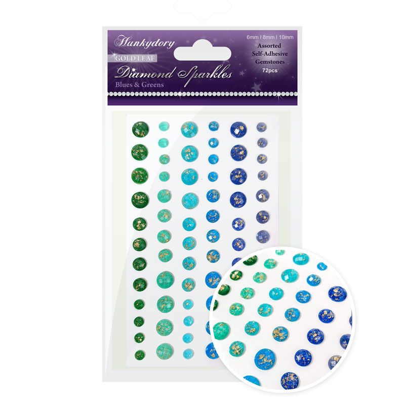 Diamond Sparkles Gemstones - Gold Leaf-2