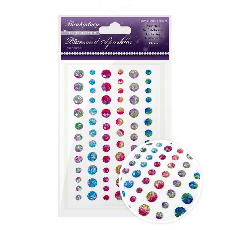 Diamond Sparkles Gemstones - Glitter Ombre - Rainbow-1