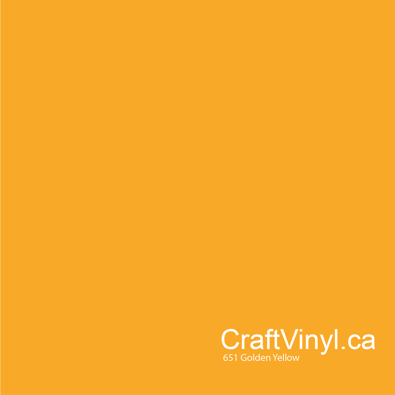 Oracal 651 Glossy Golden Yellow #020 sheets and rolls-2