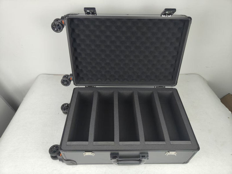 EVORETRO Graded Card Case — Show-Day Roller, TSA Lock, Foam-15