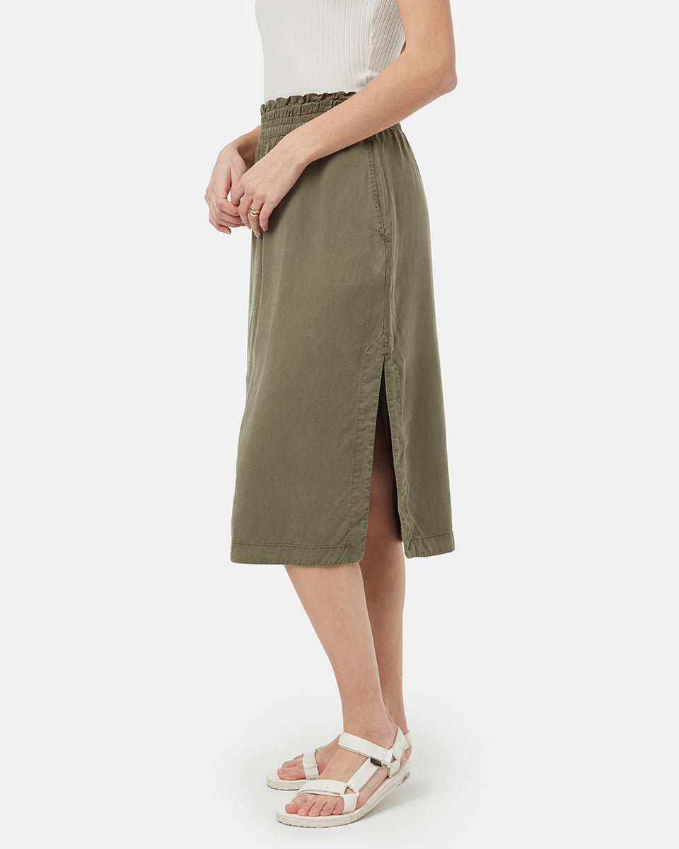 Tencel Midi Skirt-3