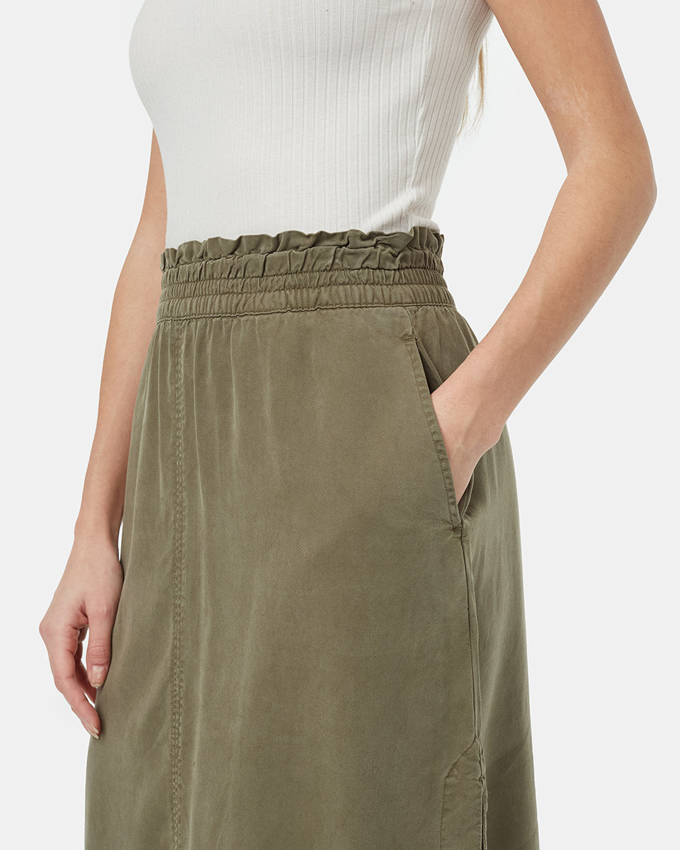 Tencel Midi Skirt-4