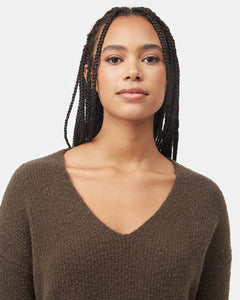 Highline Fuzzy V-Neck Sweater-4