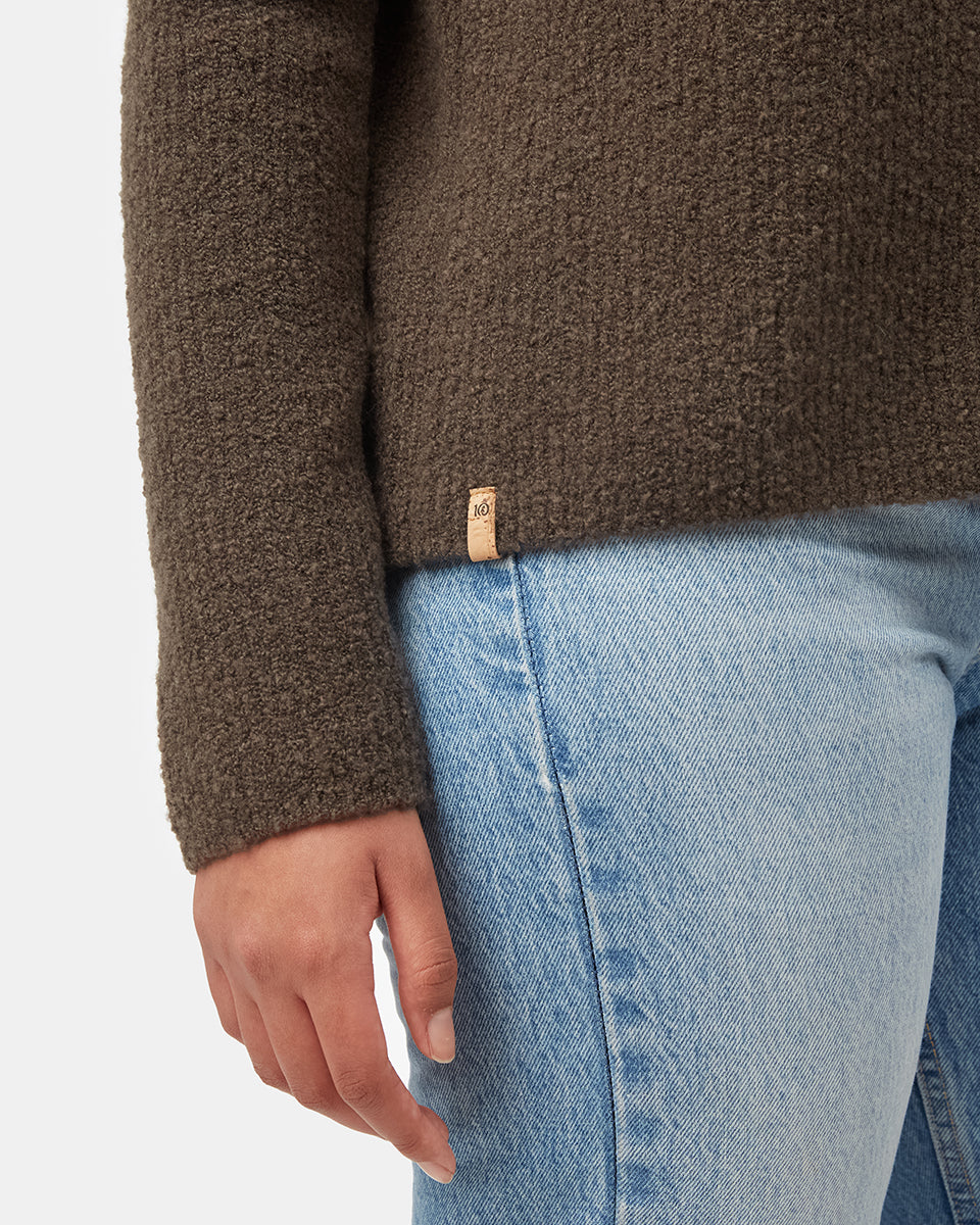 Highline Fuzzy V-Neck Sweater-5
