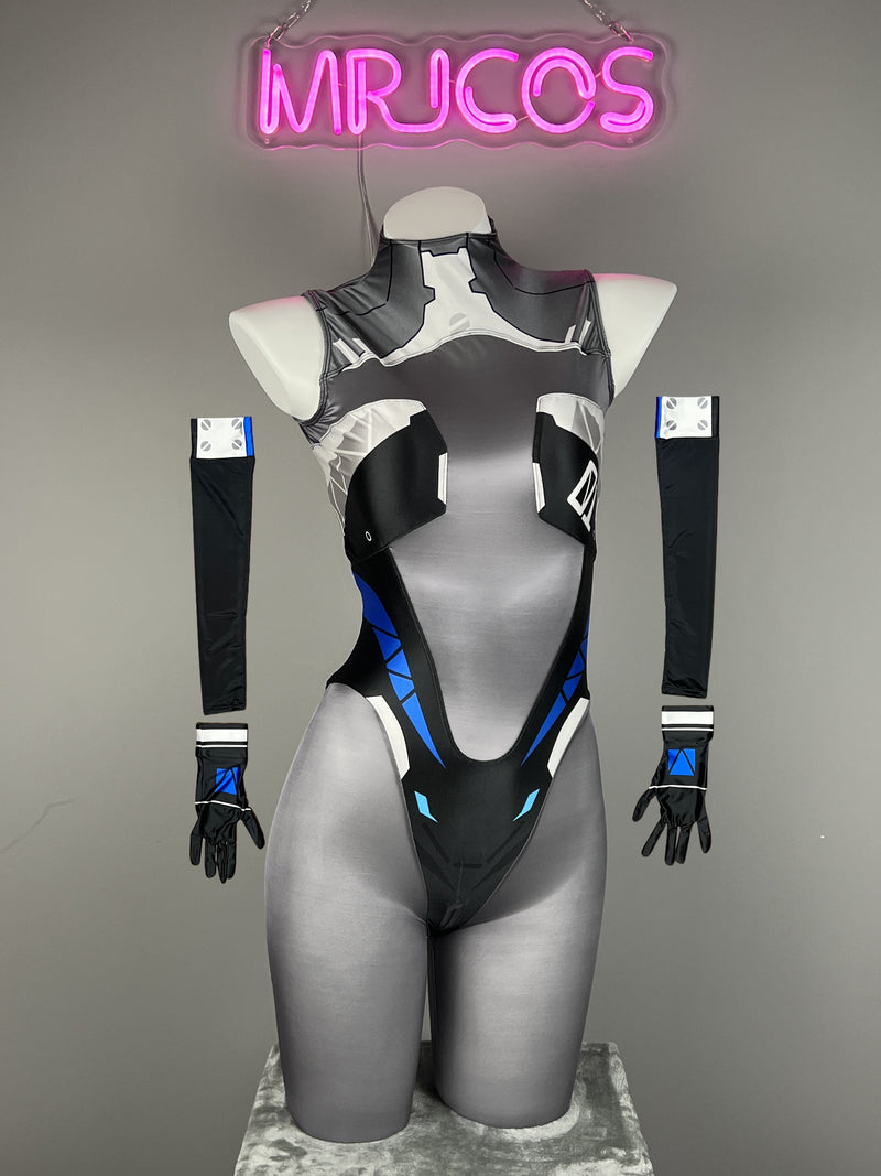 Anime Sci-Fi Spandex Cosplay Open Crotch Bodysuit Costume Lingerie Zentai-2