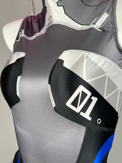 Anime Sci-Fi Spandex Cosplay Open Crotch Bodysuit Costume Lingerie Zentai-4