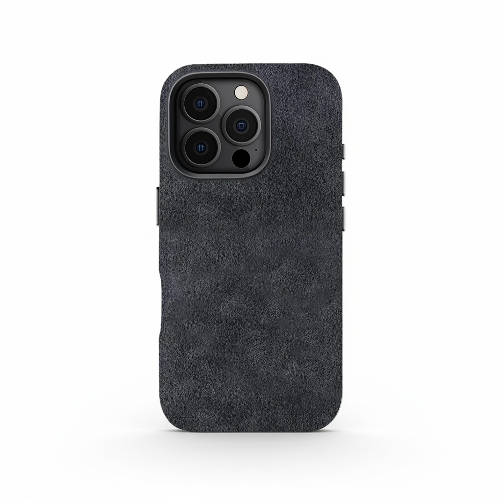 Coque Alcantara Grise pour iPhone 16-6
