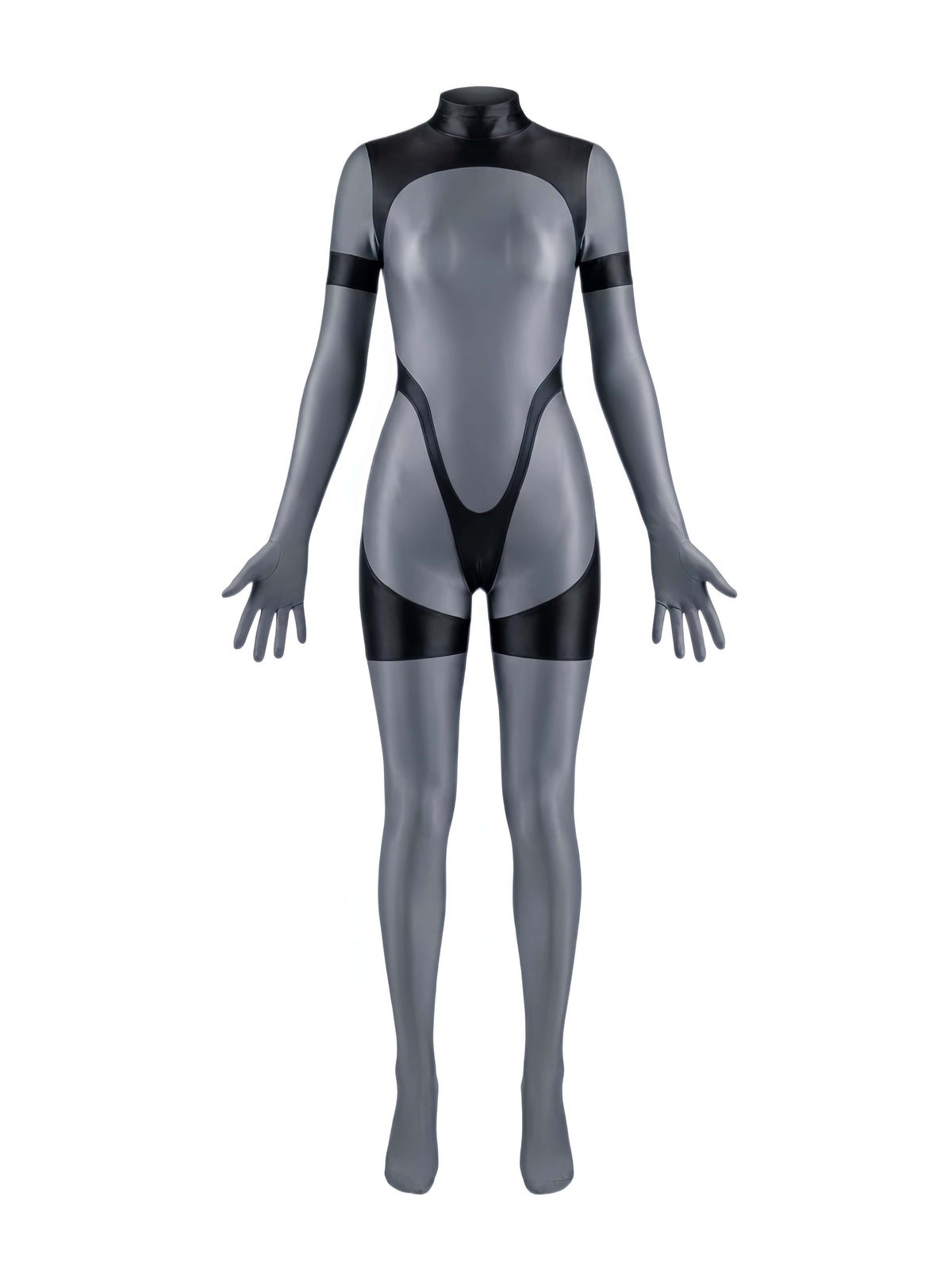 Anime Sci-fi Spandex Swimwear Racing Suit Full Bodysuit Zentai with Crotch Zipper-13