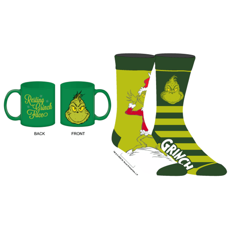 Grinch Crew Sock & Mug Combo-1