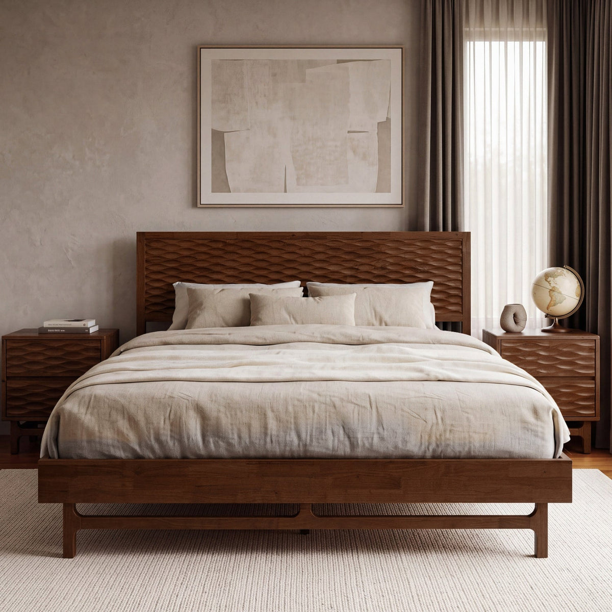 Elara Solid Wood Bed Frame-10