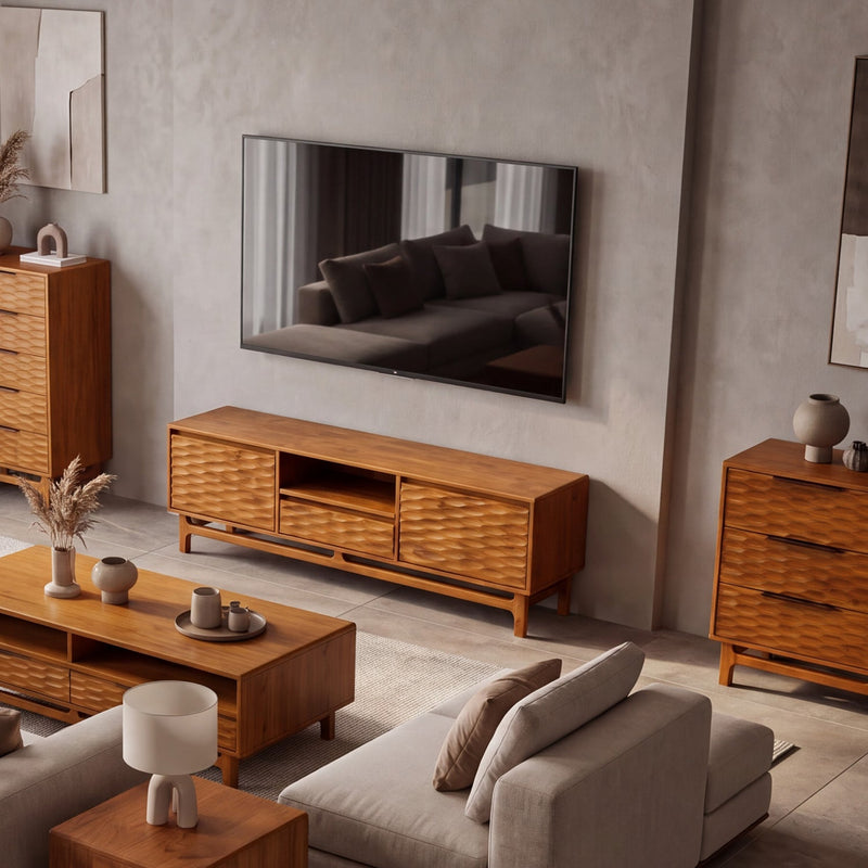 Elara Solid Wood Dresser with 6 Drawers-19