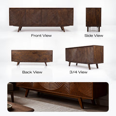 Mueble de TV de madera maciza Harmony-9