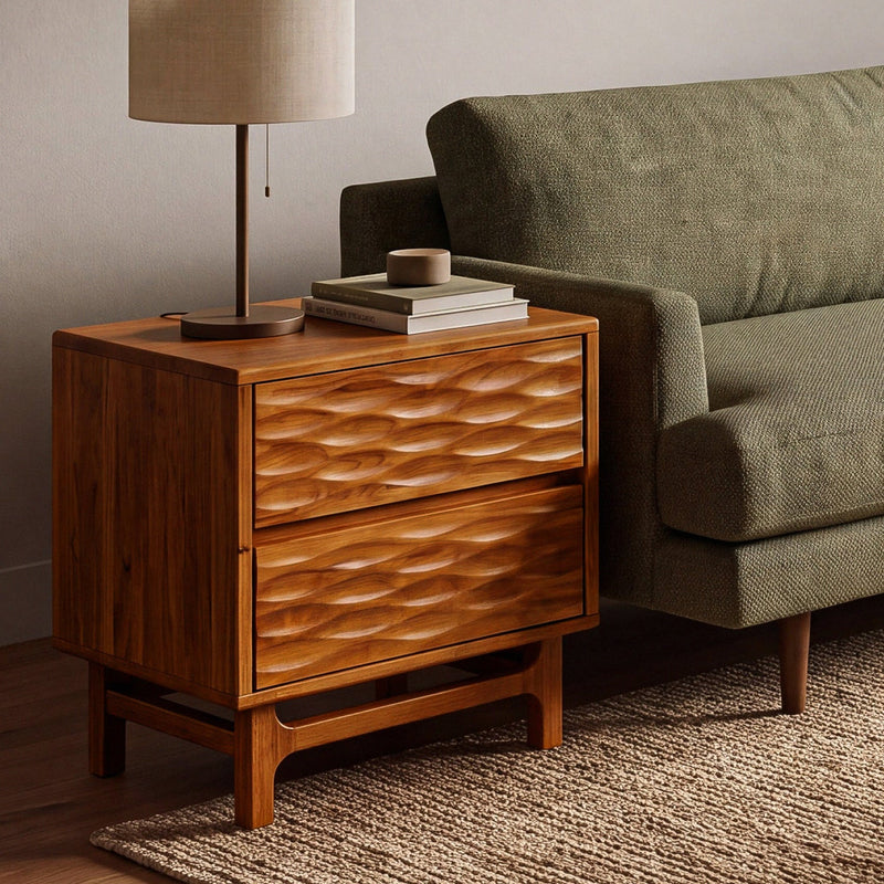 Elara Solid Wood Nightstand-19