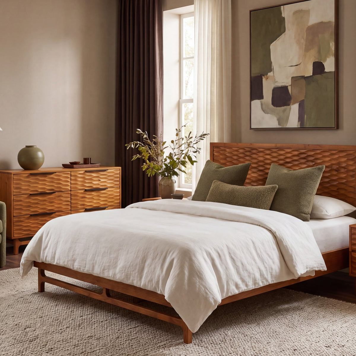 Elara Solid Wood Dresser with 6 Drawers-20
