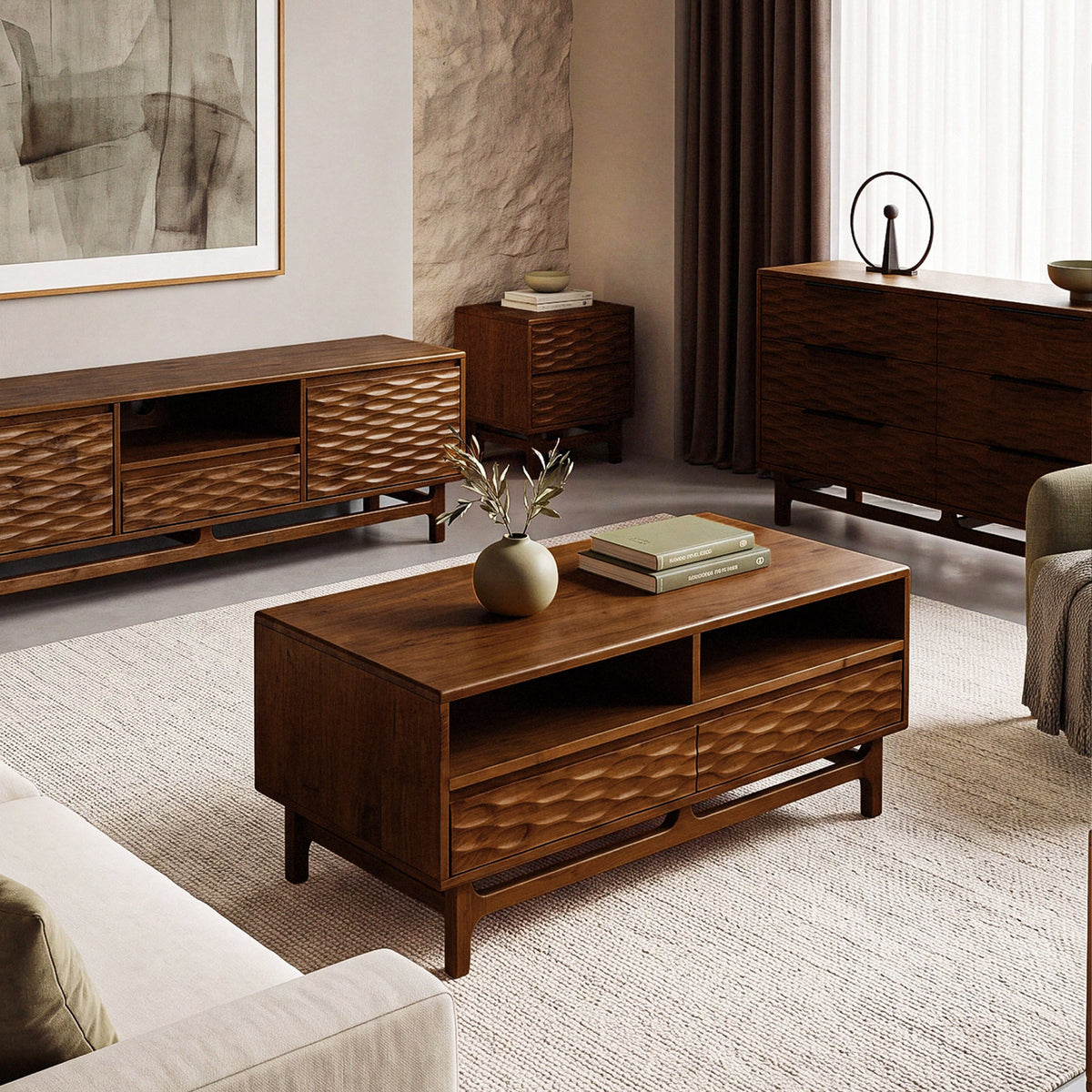 Elara Solid Wood TV Stand-10