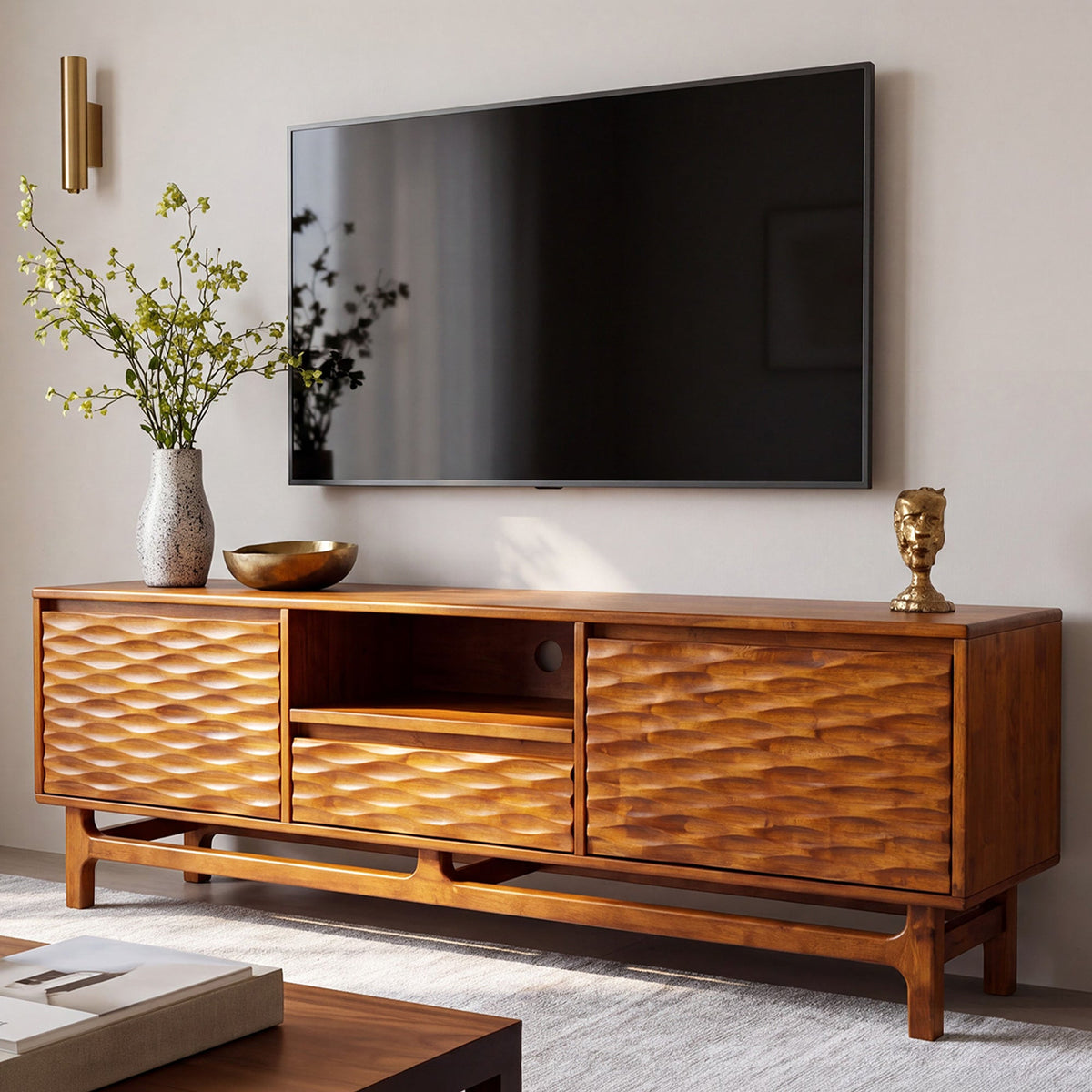 Elara Solid Wood TV Stand-12