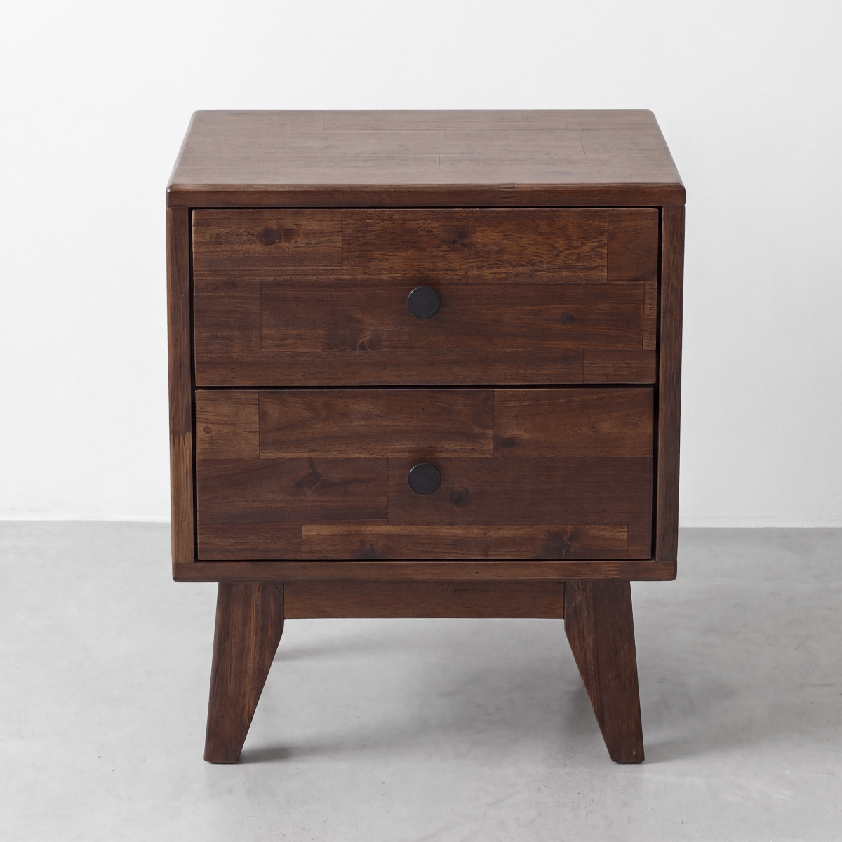 Silvia 2-Drawer Solid Wood Nightstand-20