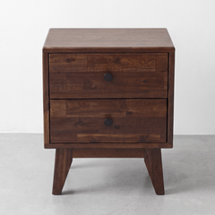 Silvia 2-Drawer Solid Wood Nightstand-20