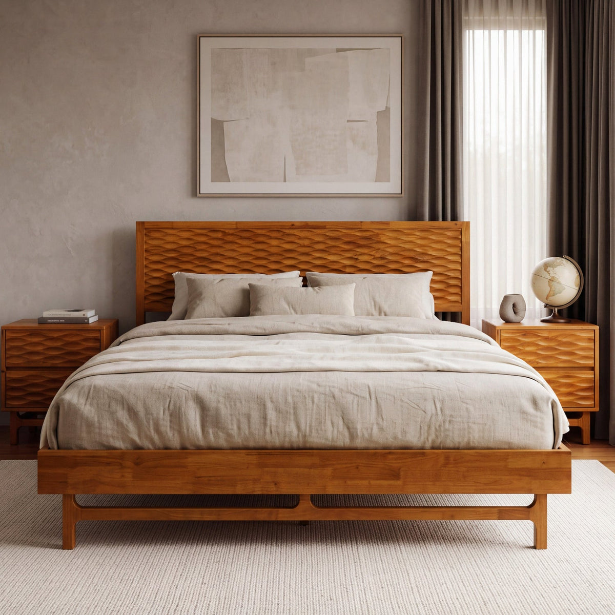 Elara Solid Wood Bed Frame-21