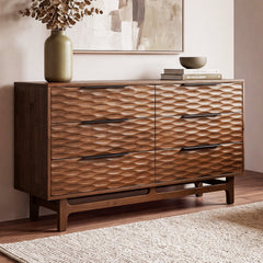 Elara Solid Wood Dresser with 6 Drawers-2