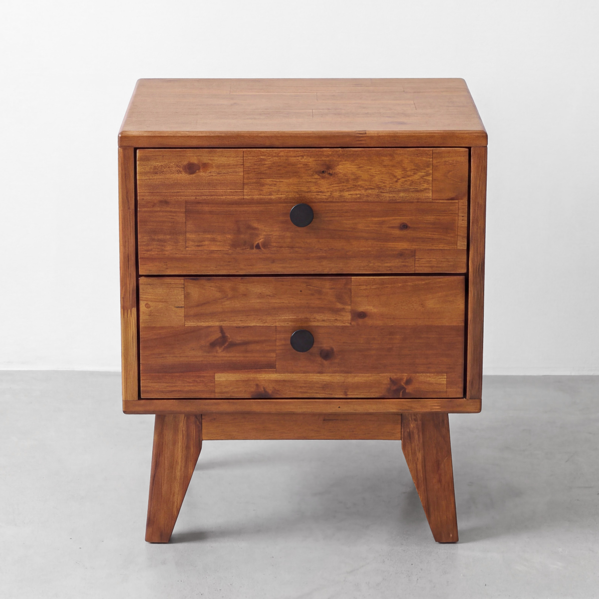 Silvia 2-Drawer Solid Wood Nightstand-11
