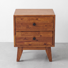Silvia 2-Drawer Solid Wood Nightstand-11
