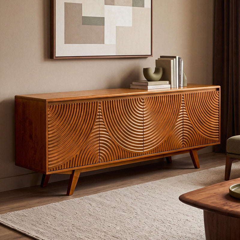 Mueble de TV de madera maciza Harmony-13