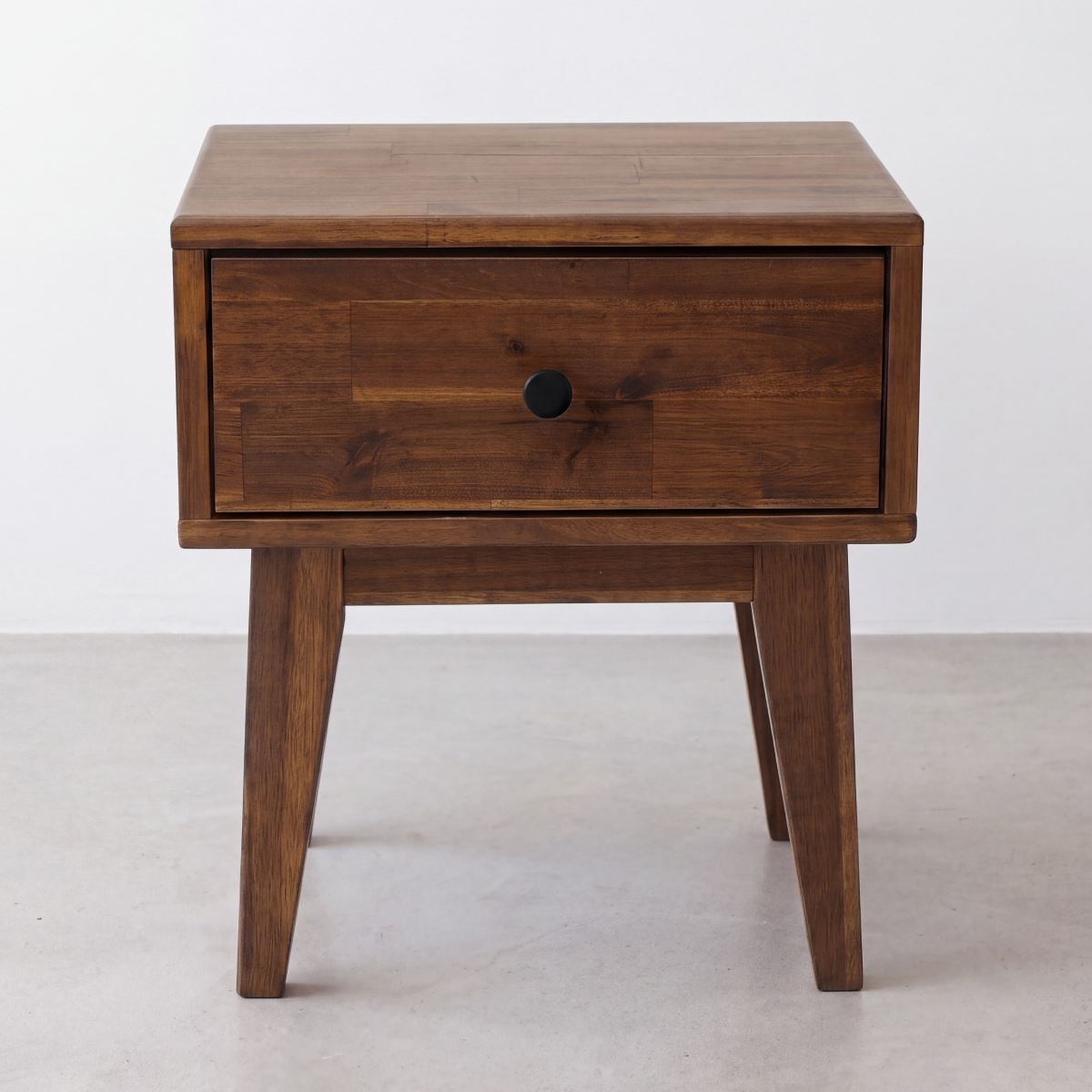 Mesa de noche de madera maciza Sofia de 1 cajón-2