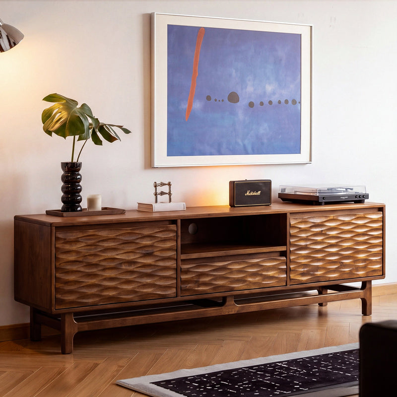 Elara Solid Wood TV Stand-3