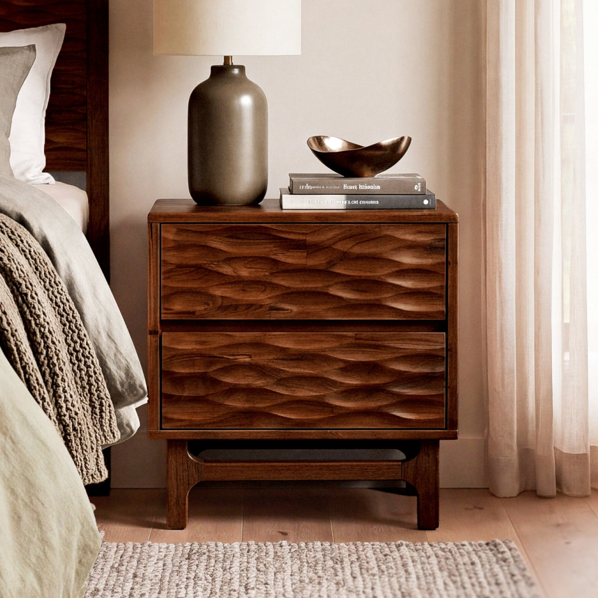 Elara Solid Wood Nightstand-3