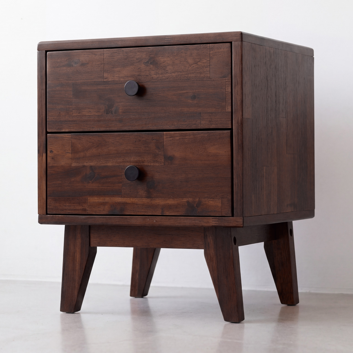Silvia 2-Drawer Solid Wood Nightstand-22