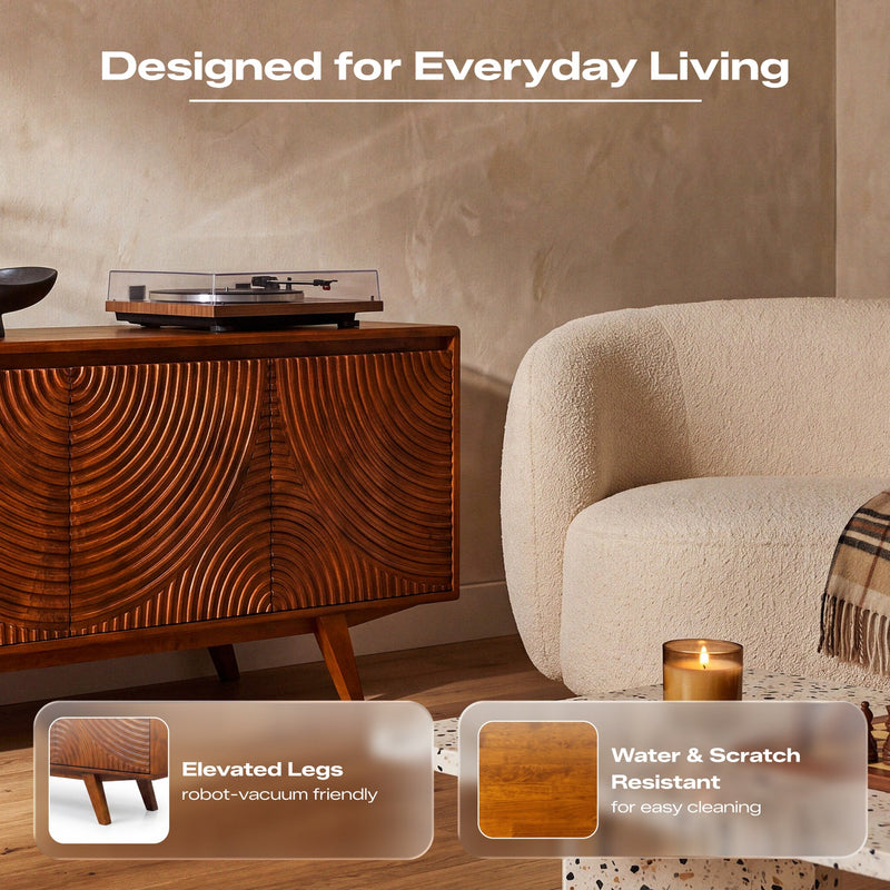 Mueble de TV de madera maciza Harmony-16