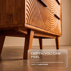 Harmony Solid Wood Dresser with 6 Drawers-14