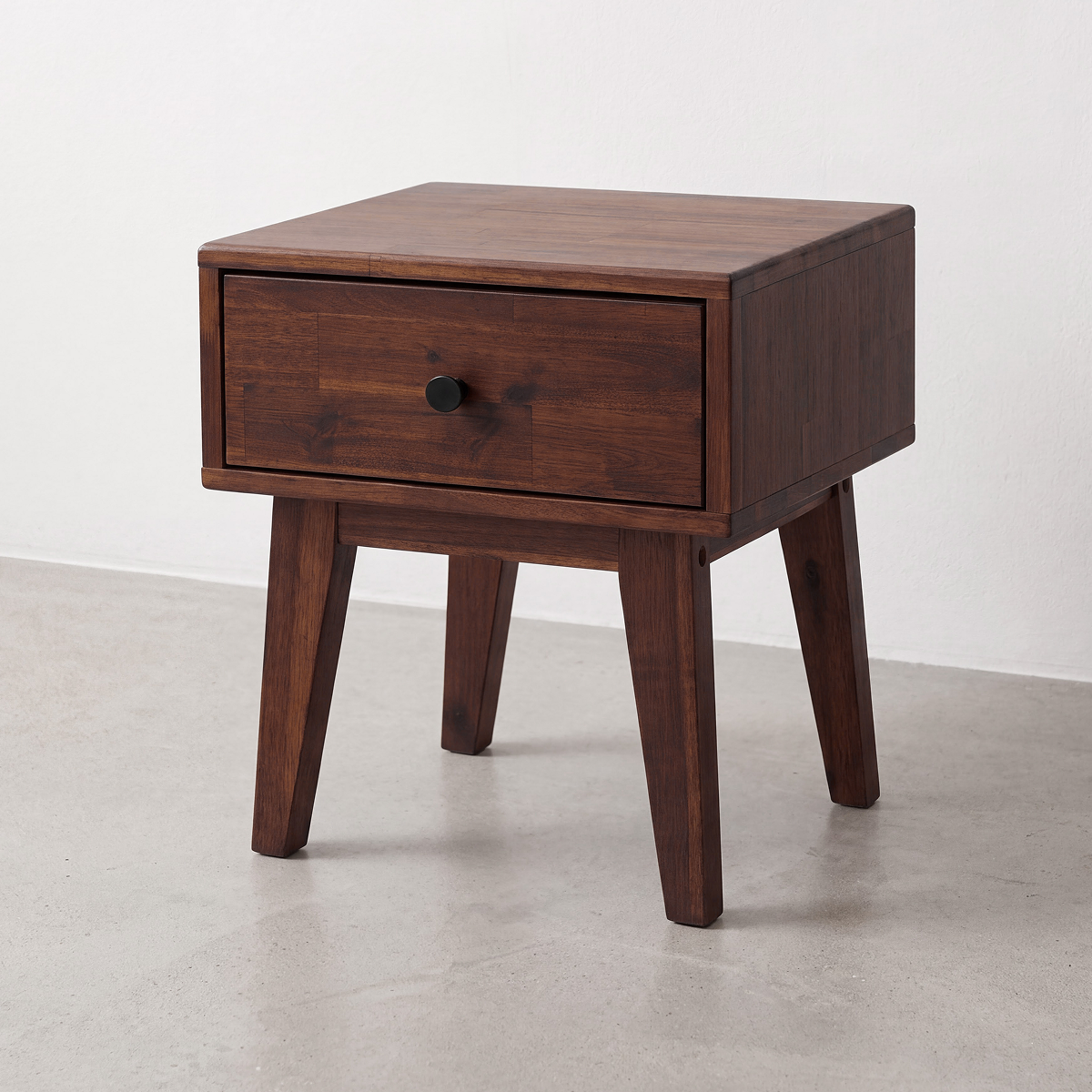 Mesa de noche de madera maciza Sofia de 1 cajón-26