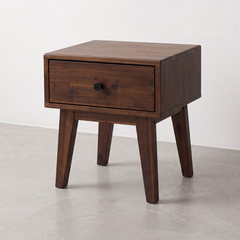 Mesa de noche de madera maciza Sofia de 1 cajón-6