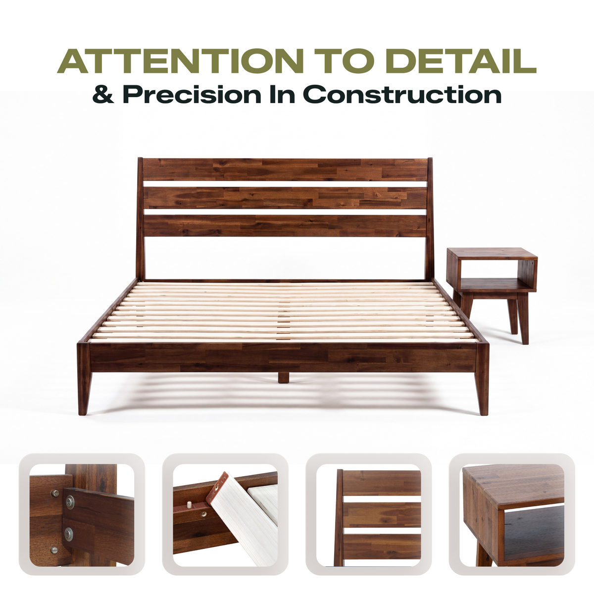 [Buy 1 Get 1] Emery Solid Wood Bed Frame & Nightstand-17