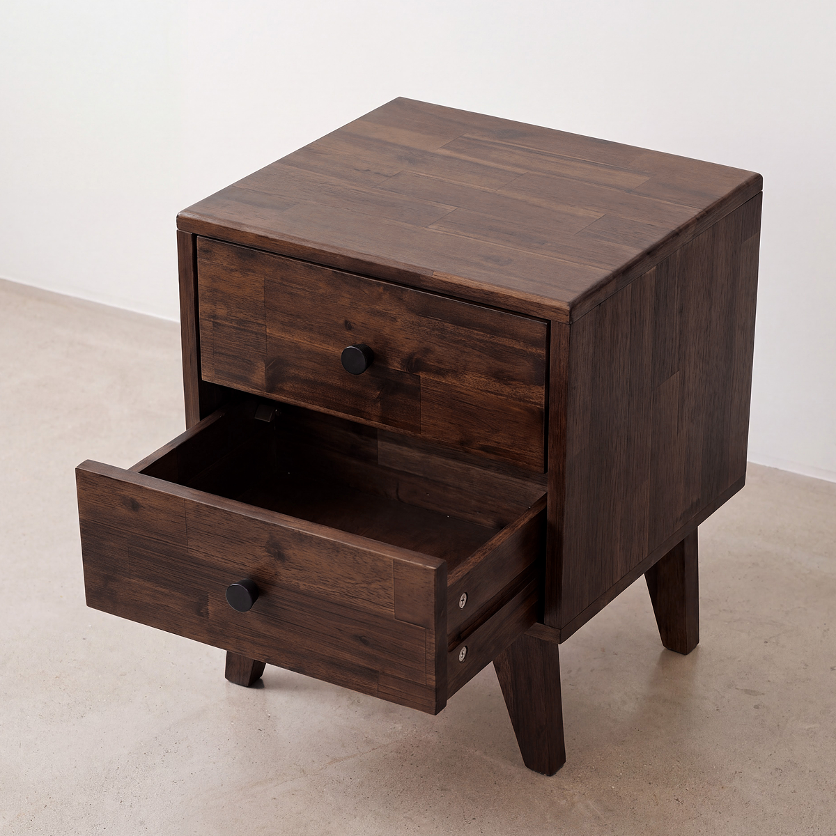 Silvia 2-Drawer Solid Wood Nightstand-24