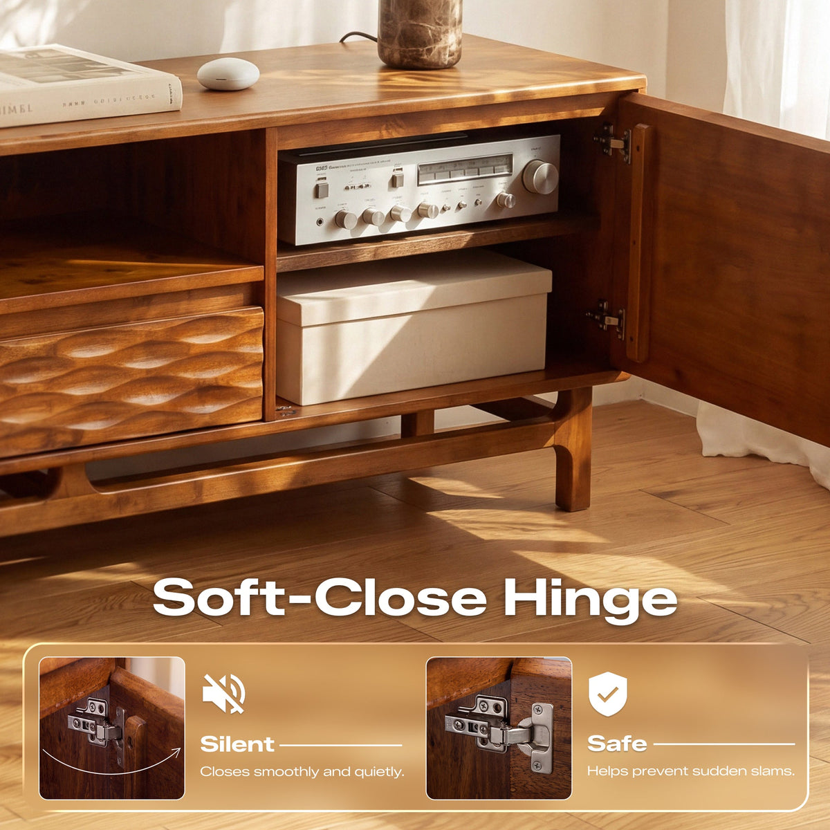 Elara Solid Wood TV Stand-15
