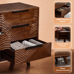 Harmony Solid Wood Dresser with 6 Drawers-6