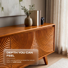 Mueble de TV de madera maciza Harmony-18