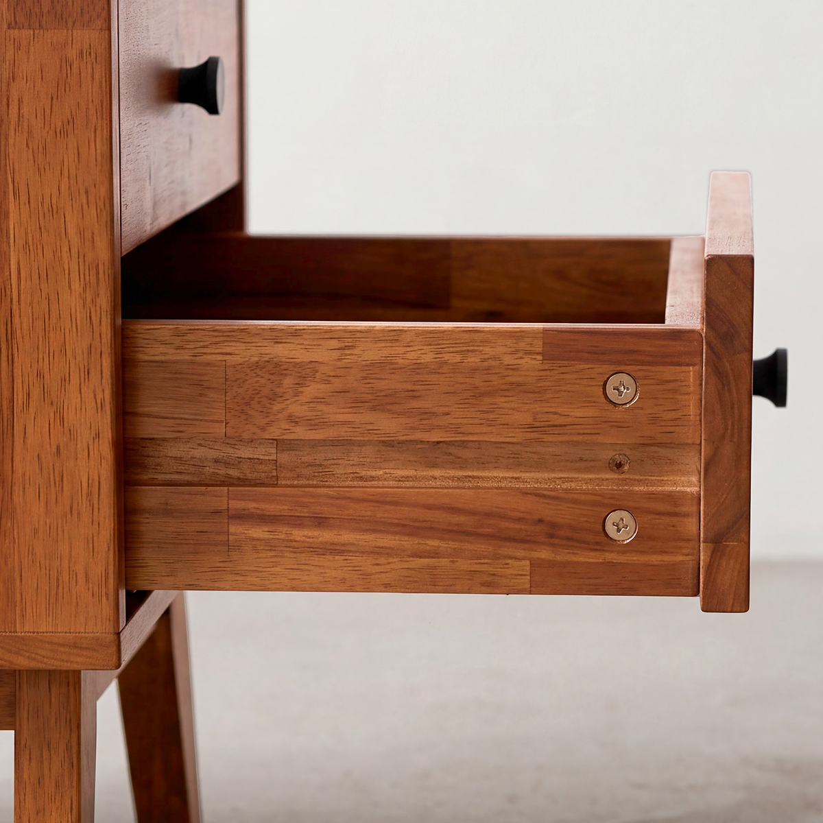Silvia 2-Drawer Solid Wood Nightstand-17