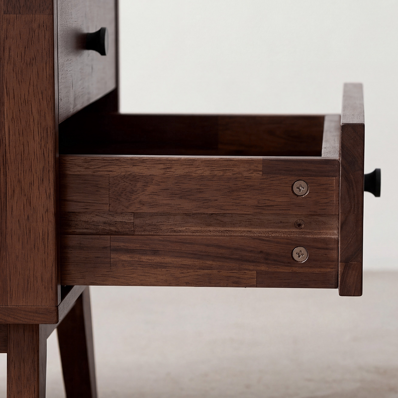 Silvia 2-Drawer Solid Wood Nightstand-26