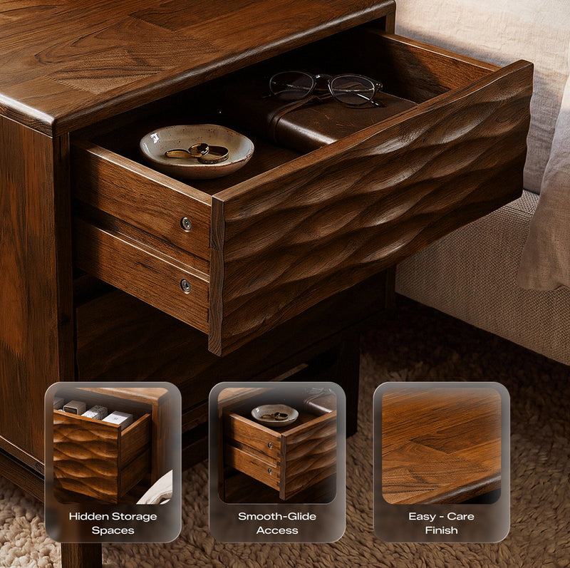 Elara Solid Wood Nightstand-7