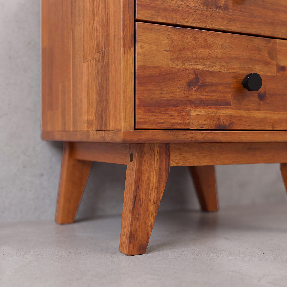 Silvia 2-Drawer Solid Wood Nightstand-18