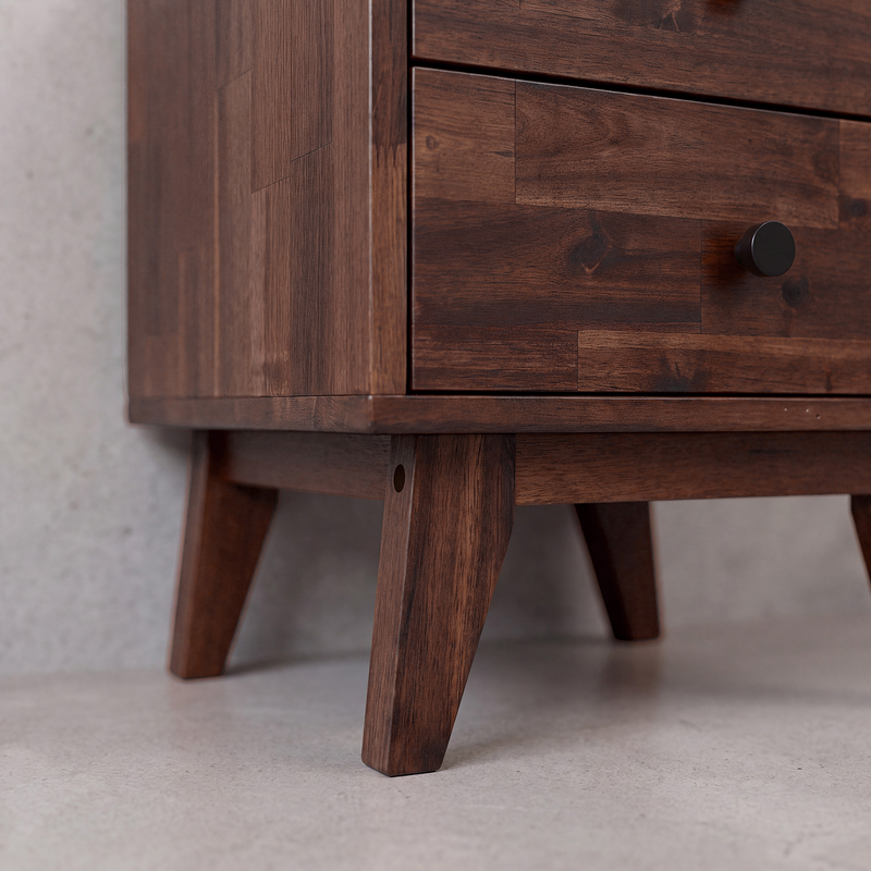Silvia 2-Drawer Solid Wood Nightstand-27