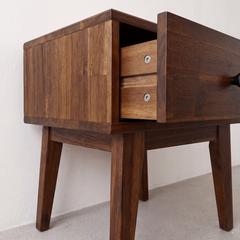 Mesa de noche de madera maciza Sofia de 1 cajón-9